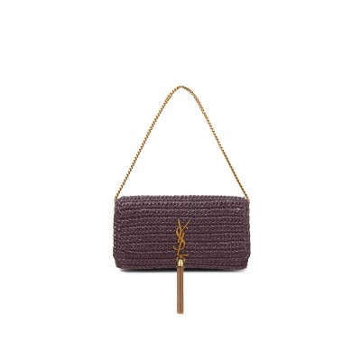 YSL KATE 99 TASSEL IN RAFFIA 604276GG6AW7962 (26*13*4cm)